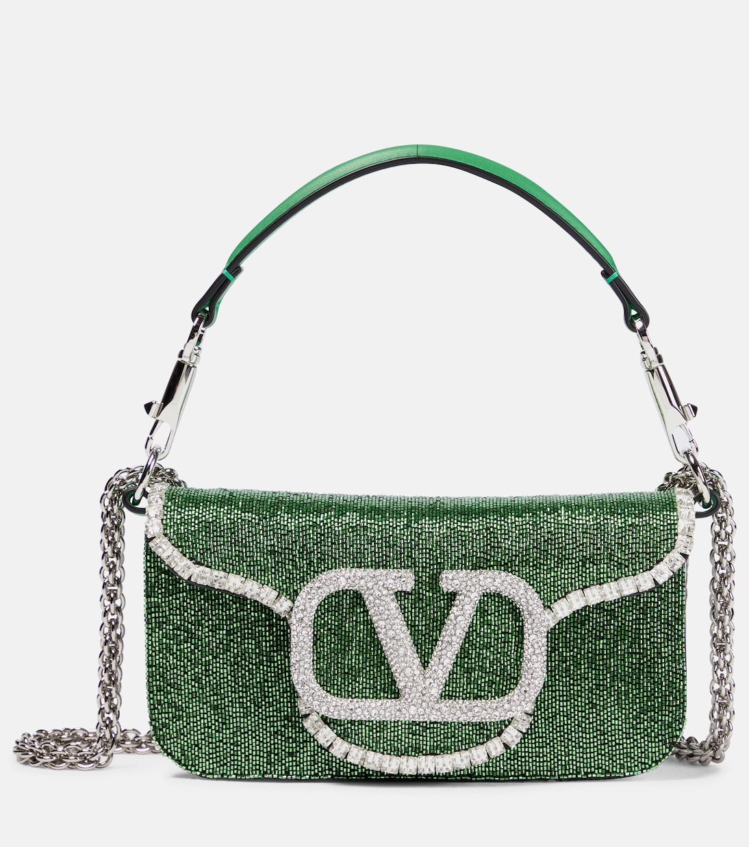 Sac Locò Small en cuir à ornements | Valentino Garavani