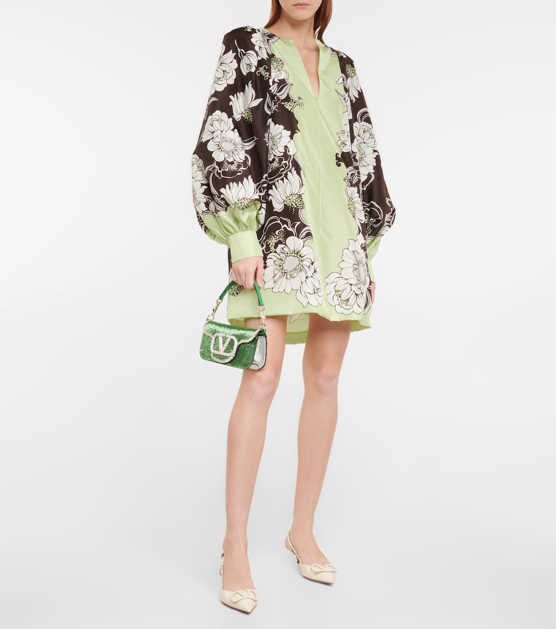Sac Locò Small en cuir à ornements | Valentino Garavani