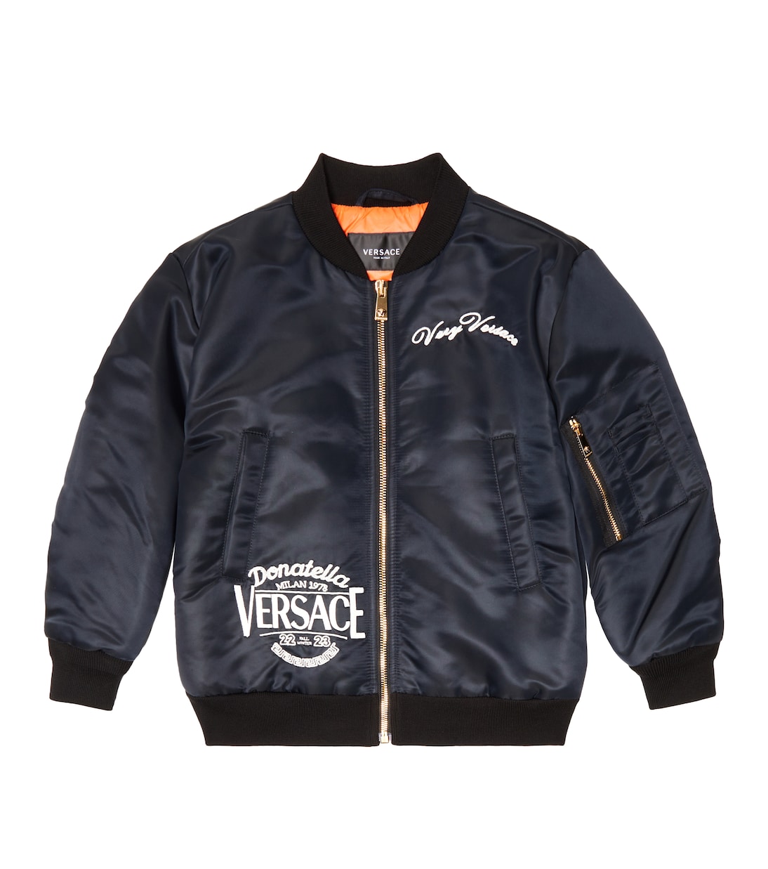 Logo varsity jacket | Versace Kids