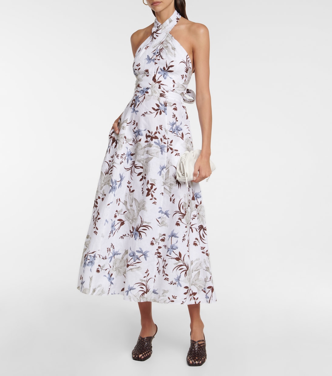 Vestido midi Helena de algodón | Erdem