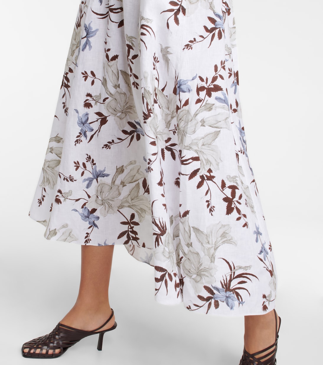 Vestido midi Helena de algodón | Erdem