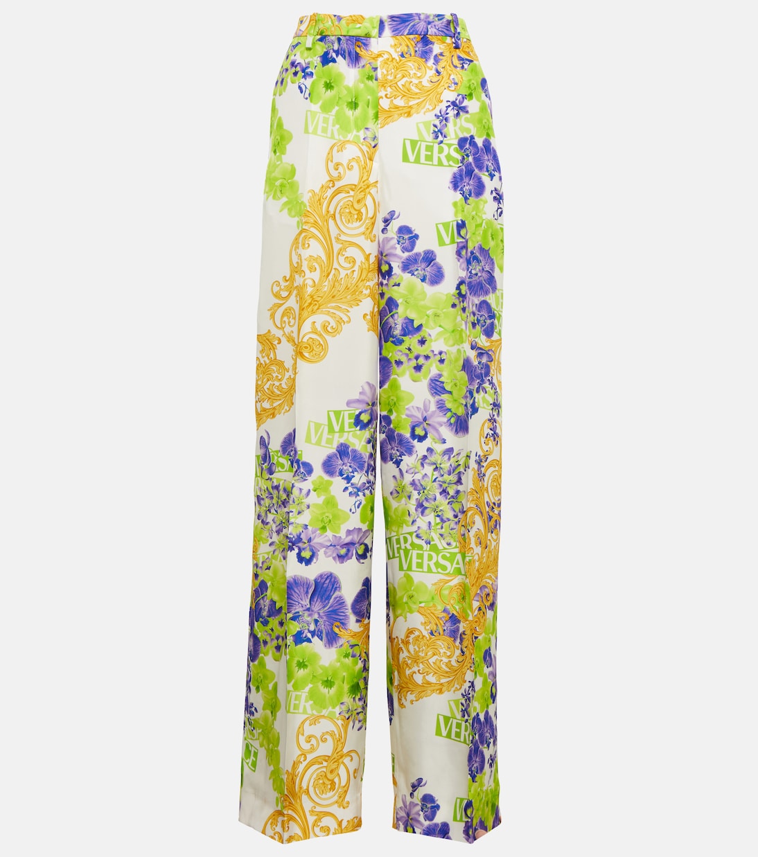 Pantalon ample à fleurs | Versace