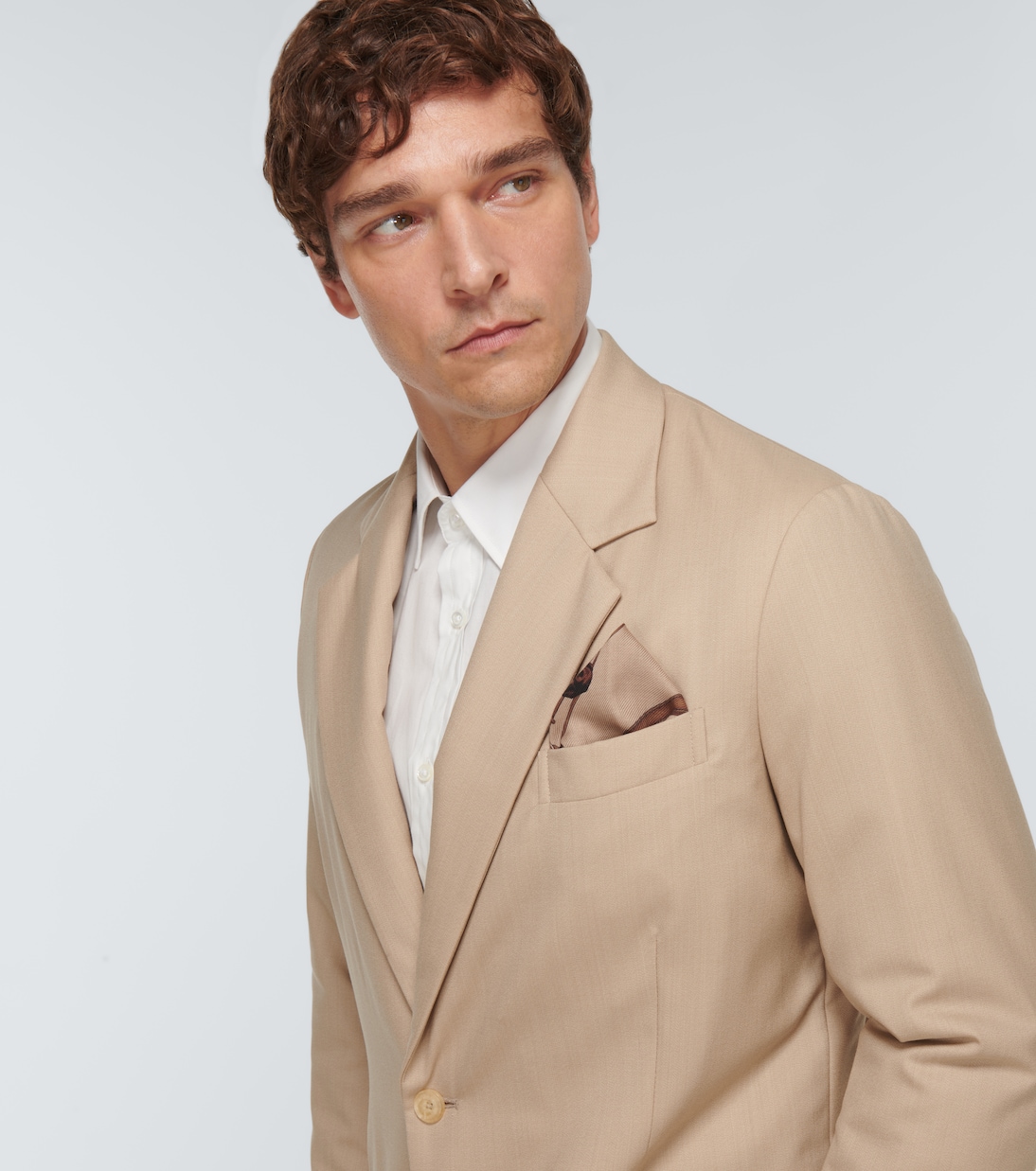 Fazzoletto in seta e cashmere con stampa | Ralph Lauren Purple Label