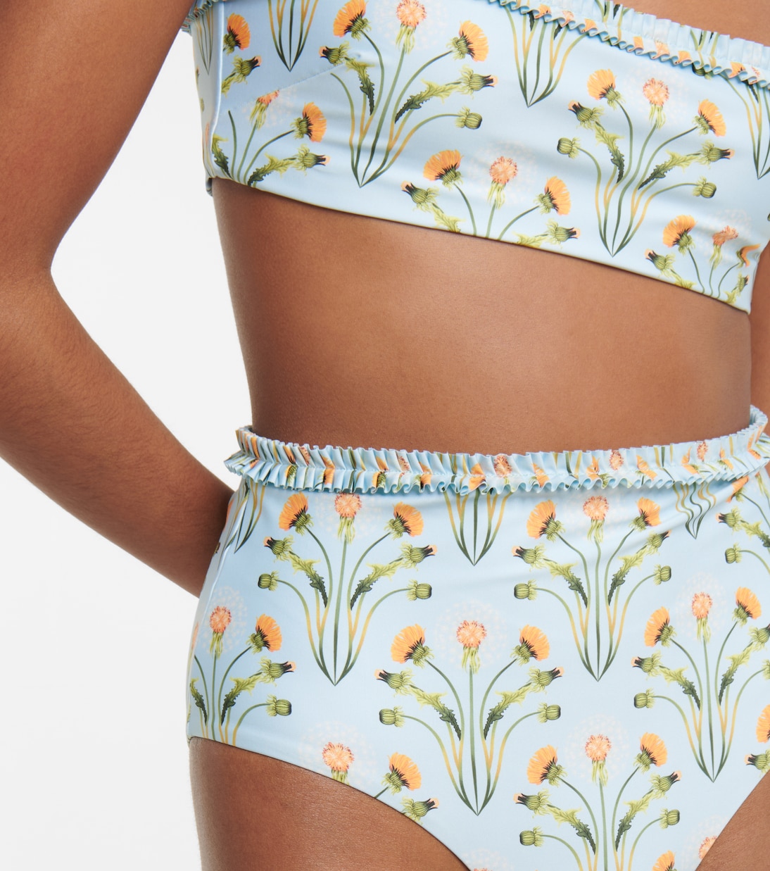 Nopal Diente de León bikini bottoms | Agua by Agua Bendita