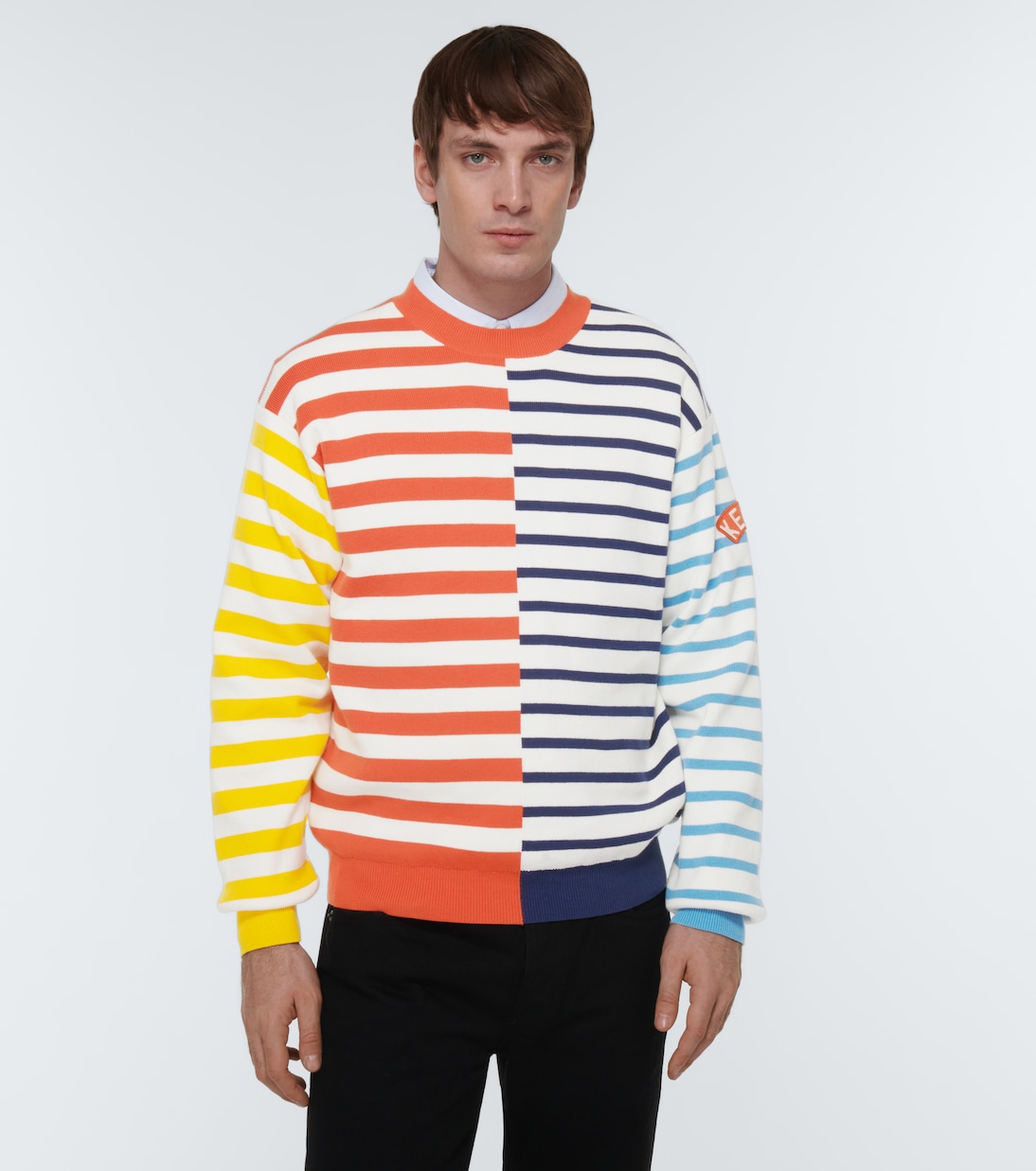 Pull rayé en coton et laine | Kenzo