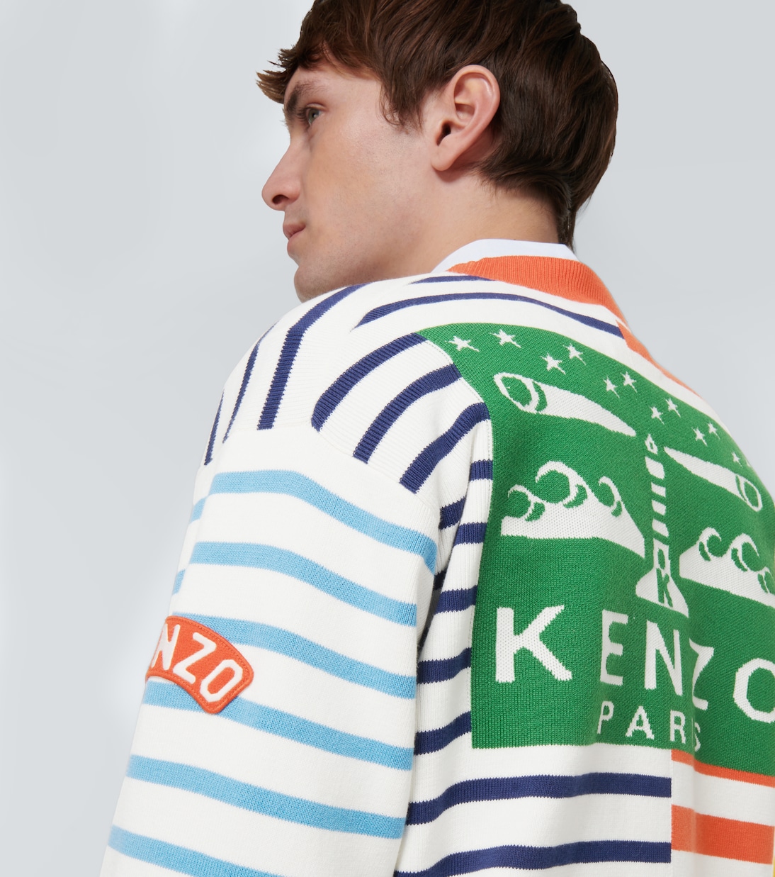 Pull rayé en coton et laine | Kenzo