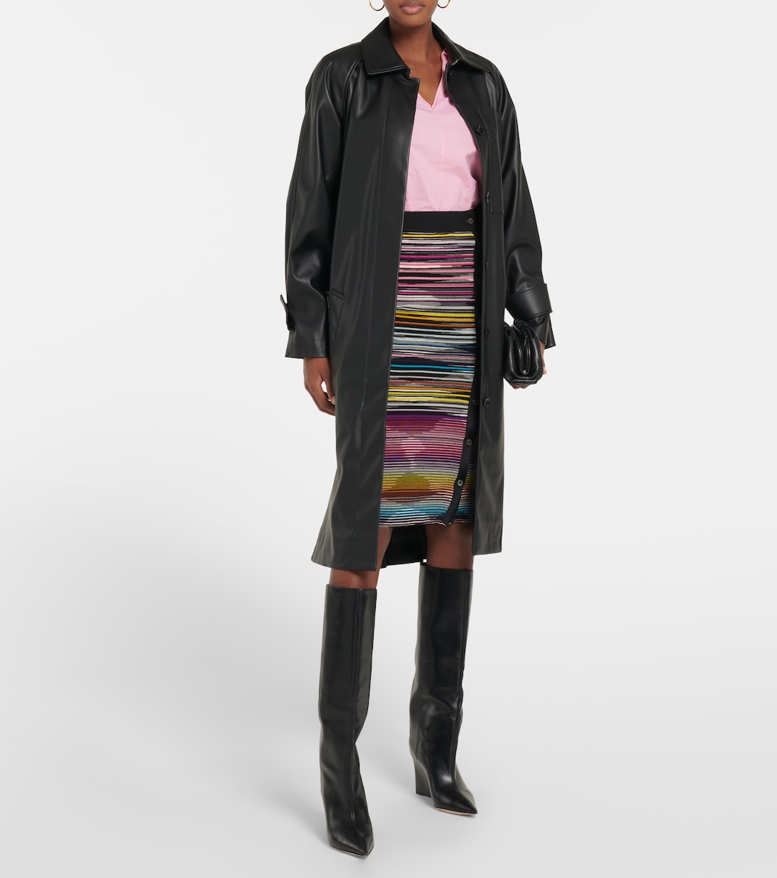 Falda midi en mezcla de lana | Missoni
