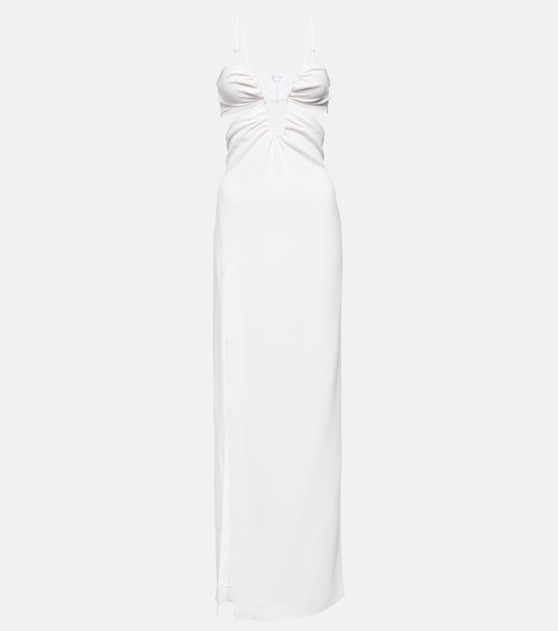 Bridal cutout crêpe gown | Nensi Dojaka