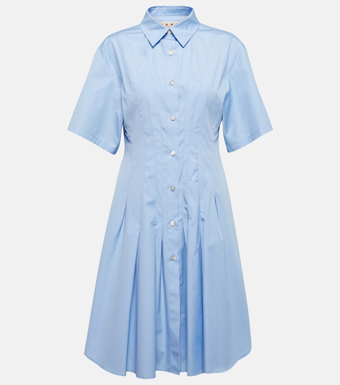 Hemdblusenkleid aus Baumwollpopeline | Marni