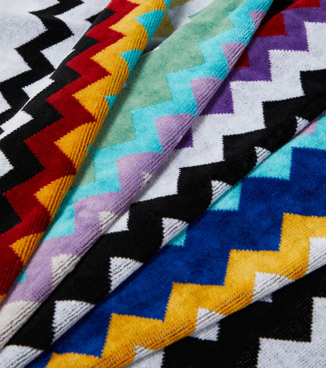 Zig Zag set of 2 cotton terry towels | Missoni