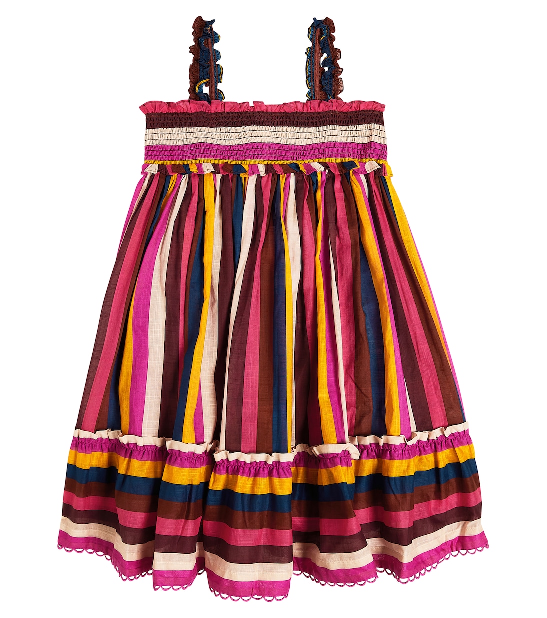 Abito Clover in cotone a righe | Zimmermann Kids