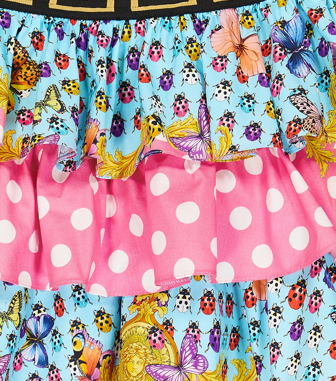 Falda Butterflies de algodón estampada | Versace Kids
