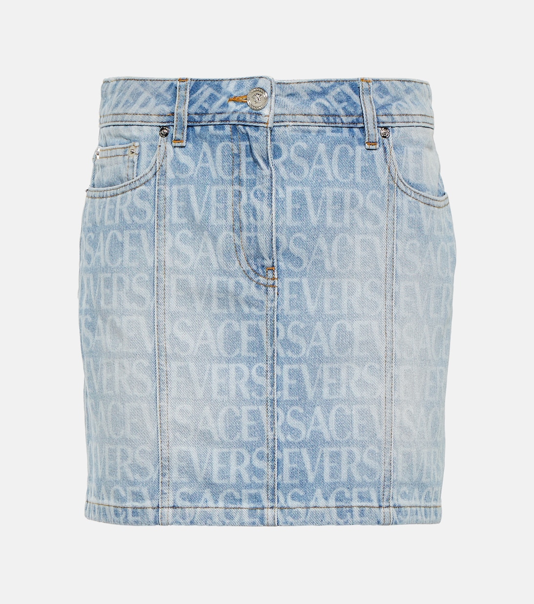 Minifalda denim Versace Allover | Versace