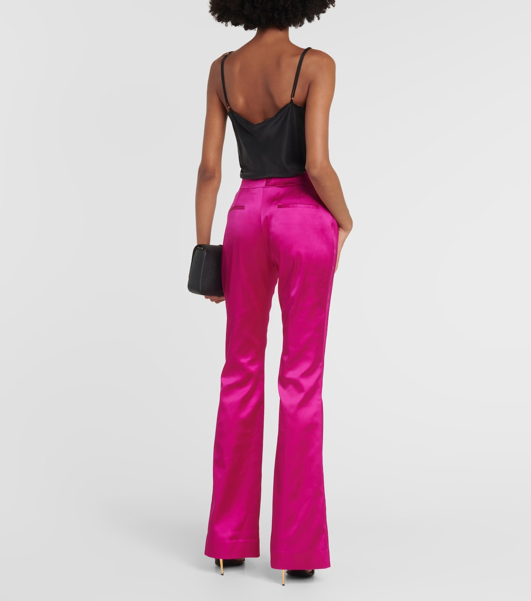 Low-rise flared satin pants | Tom Ford