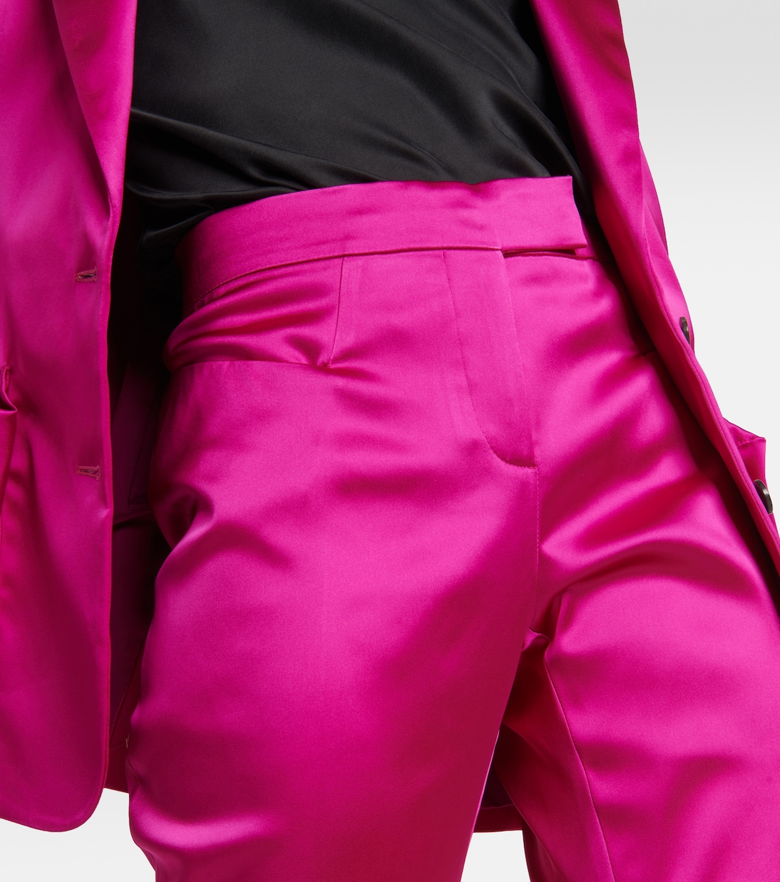 Low-rise flared satin pants | Tom Ford