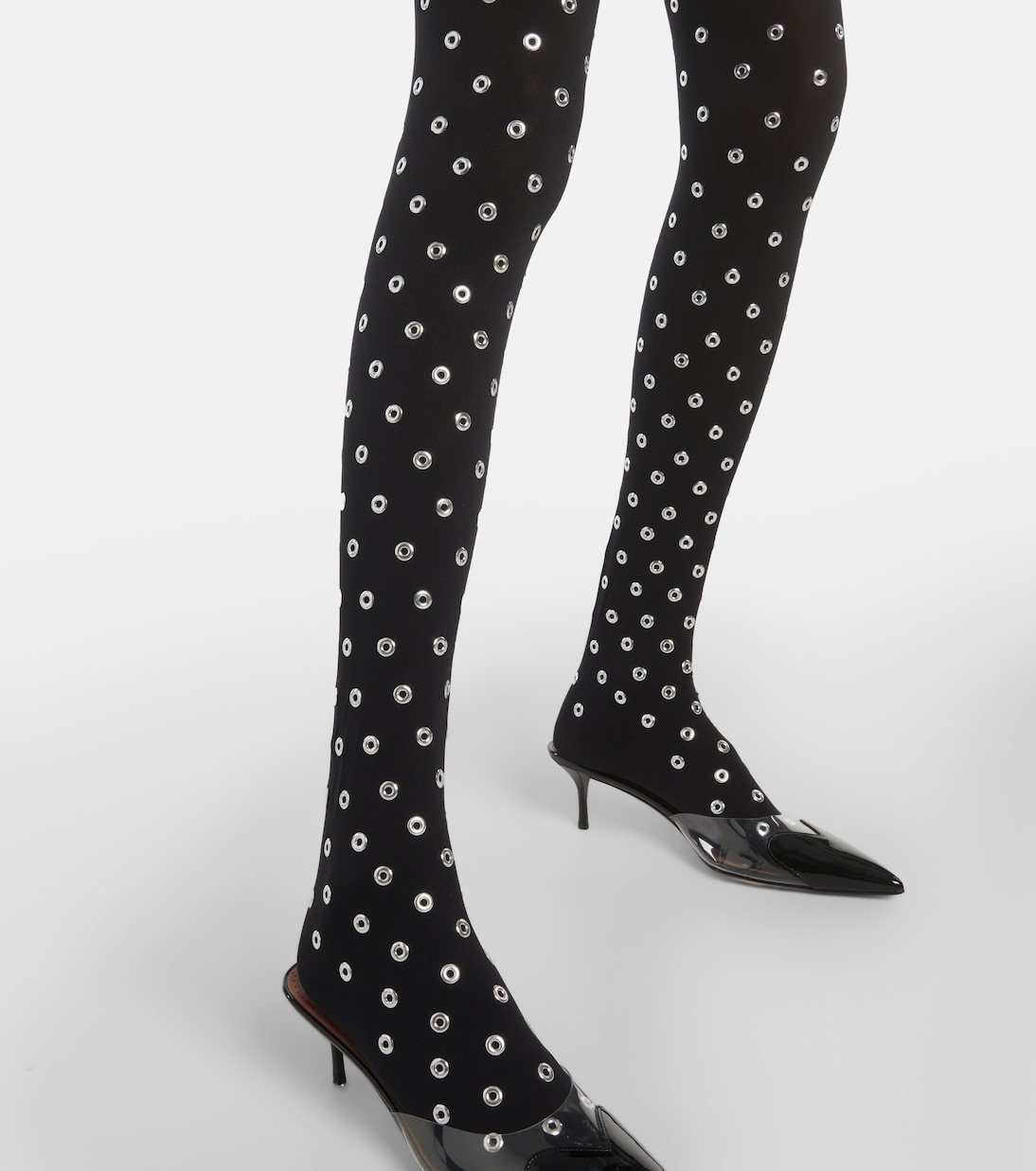 Studded high-rise tights  | Alaïa