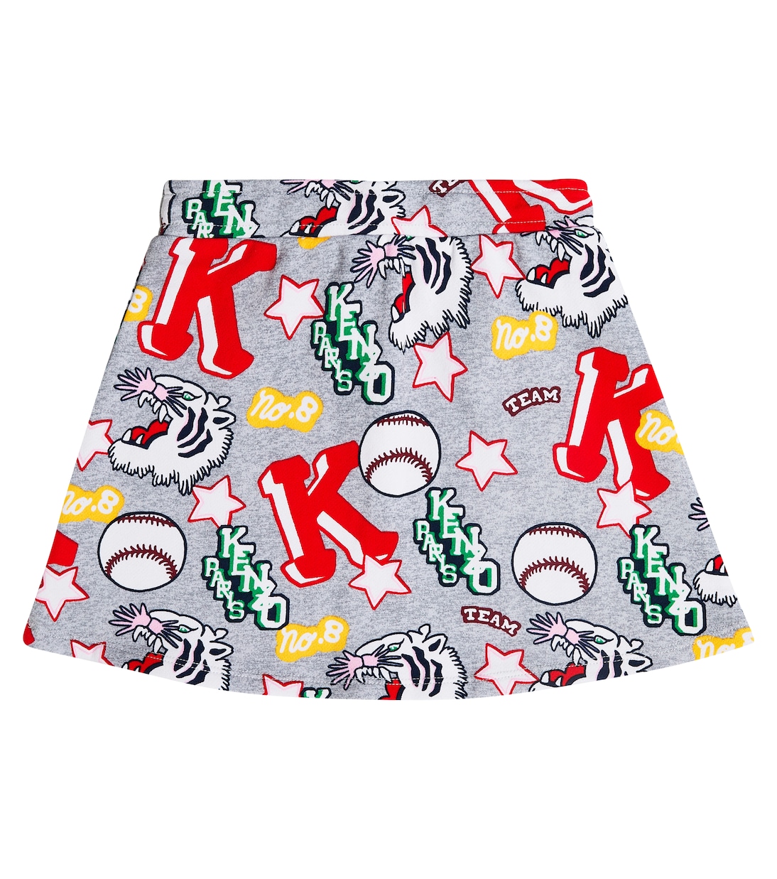 Gonna in cotone con stampa | Kenzo Kids