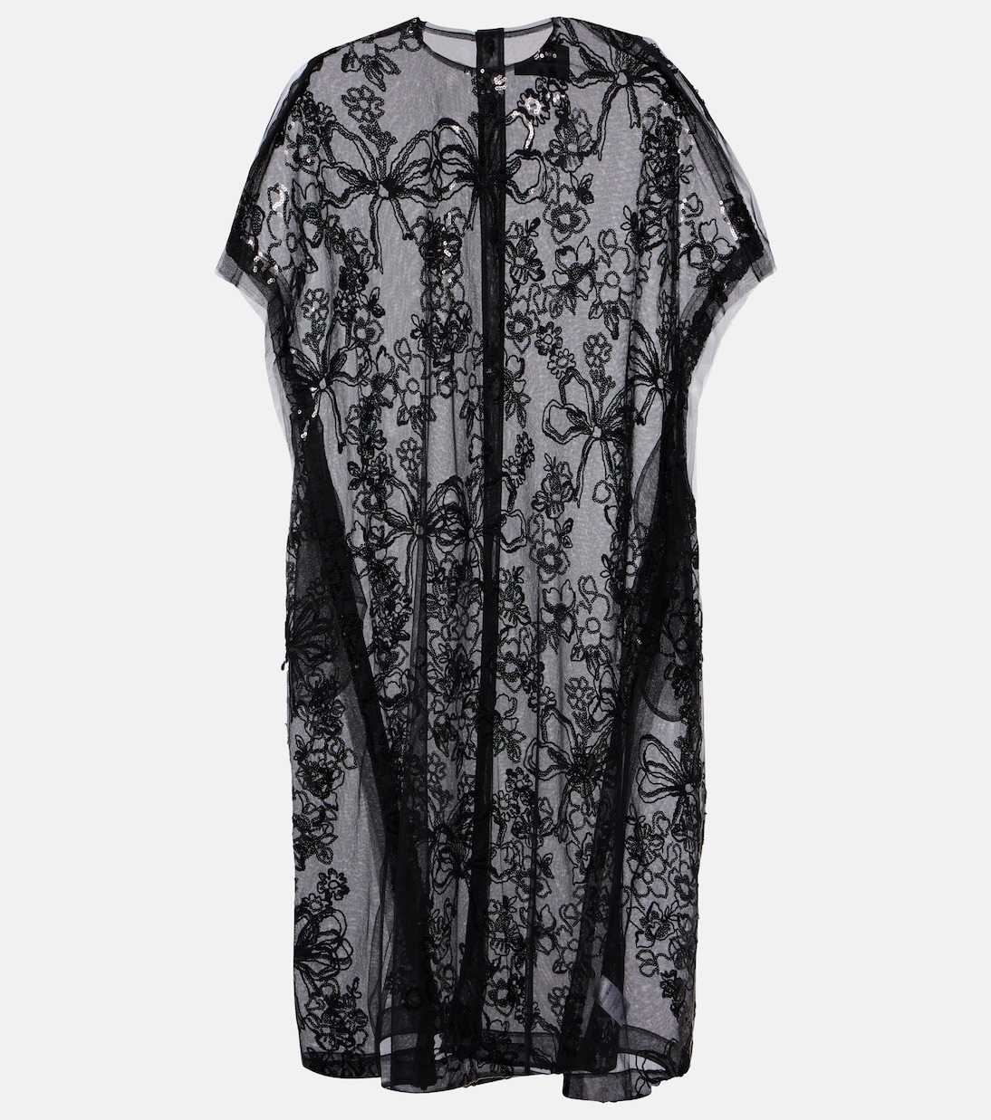 Robe midi en tulle à ornements | Simone Rocha