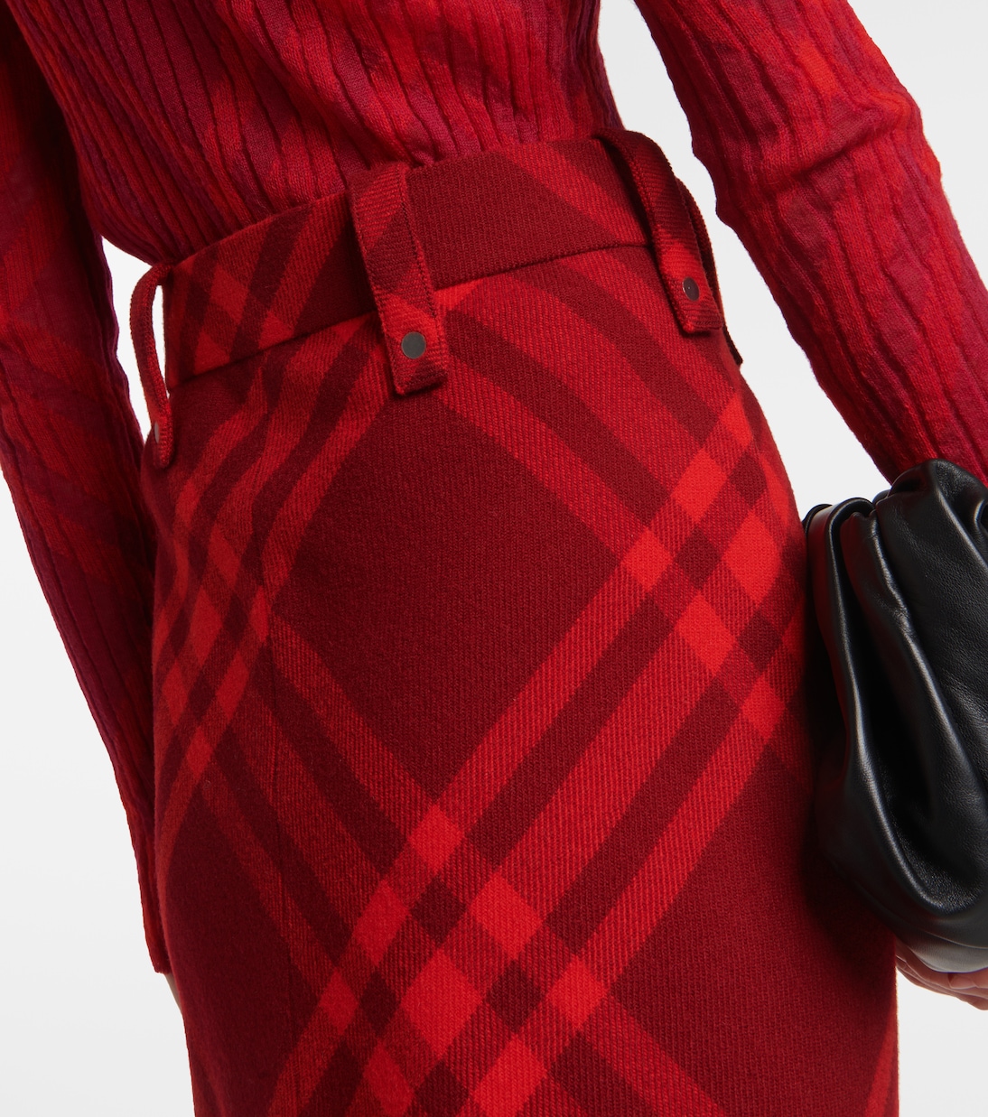 Burberry Check wool midi skirt | Burberry