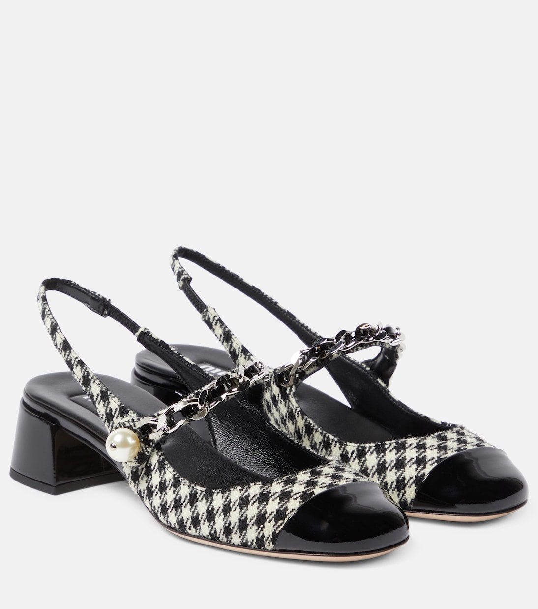 Gingham slingback pumps | Miu Miu