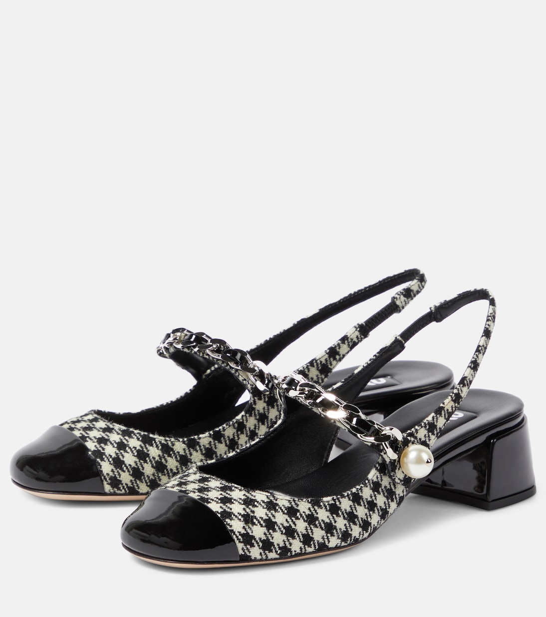 Gingham slingback pumps | Miu Miu