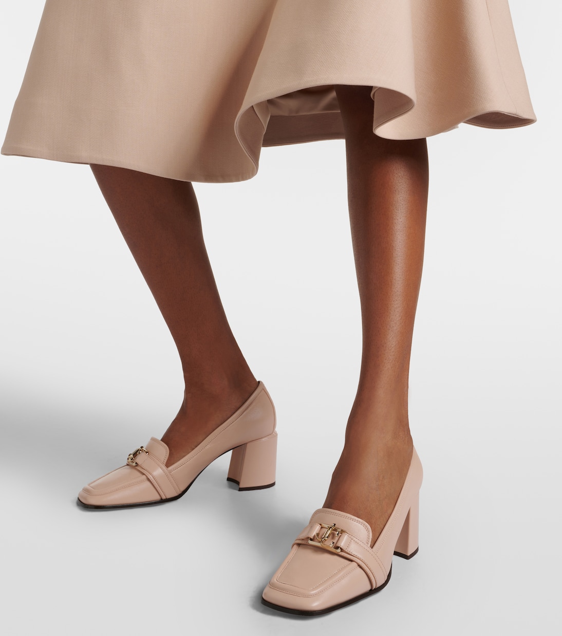 Evin 65 leather loafer pumps | Jimmy Choo