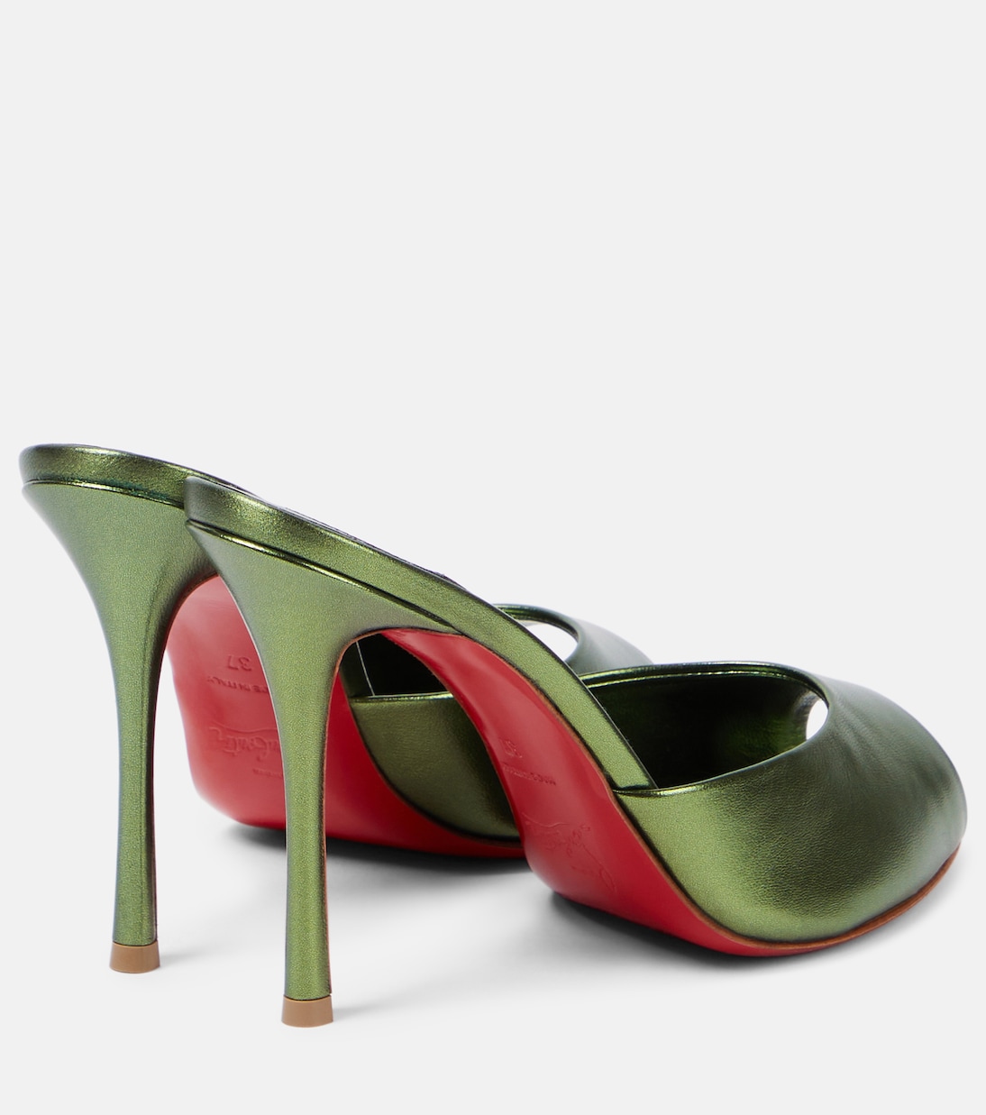 Pantoletten Me Dolly 100 aus Metallic-Leder | Christian Louboutin