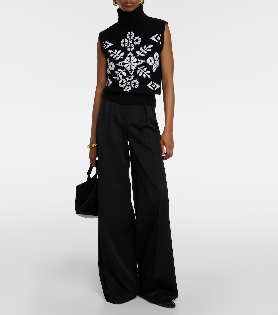 Pantalon ample Libbra en laine et mohair | Max Mara
