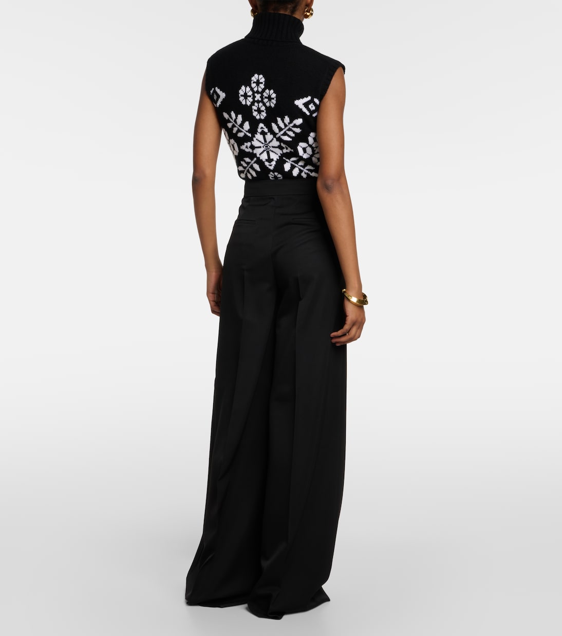 Pantalon ample Libbra en laine et mohair | Max Mara