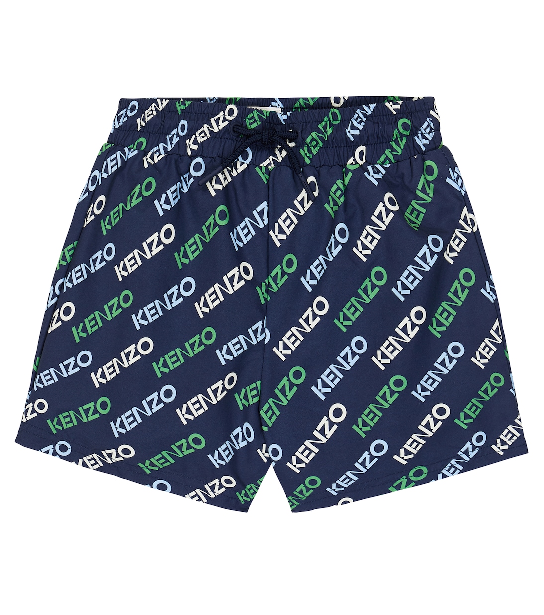 Logo swim trunks in blue Kenzo Kids Mytheresa