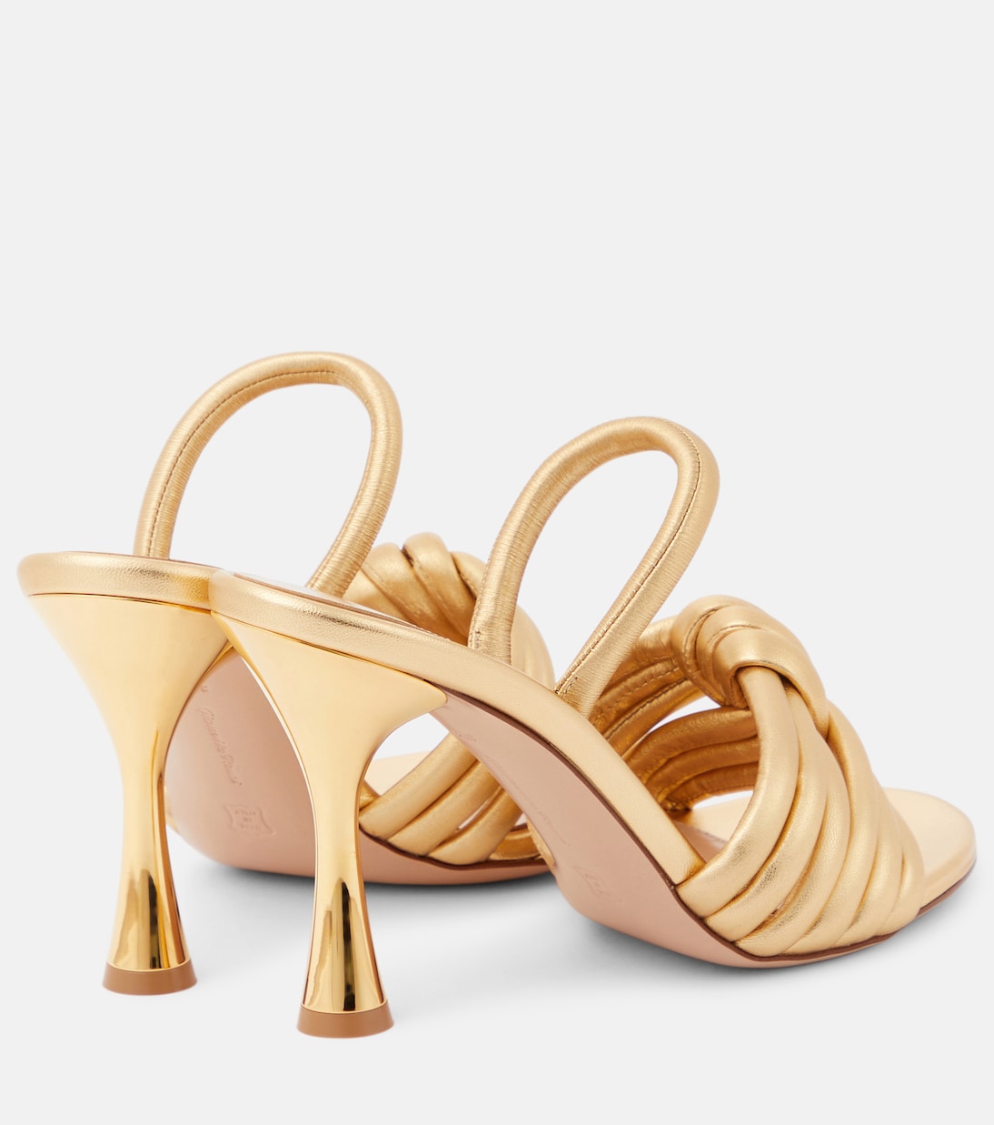 Sandali Ottavia in pelle metallizzata | Gianvito Rossi