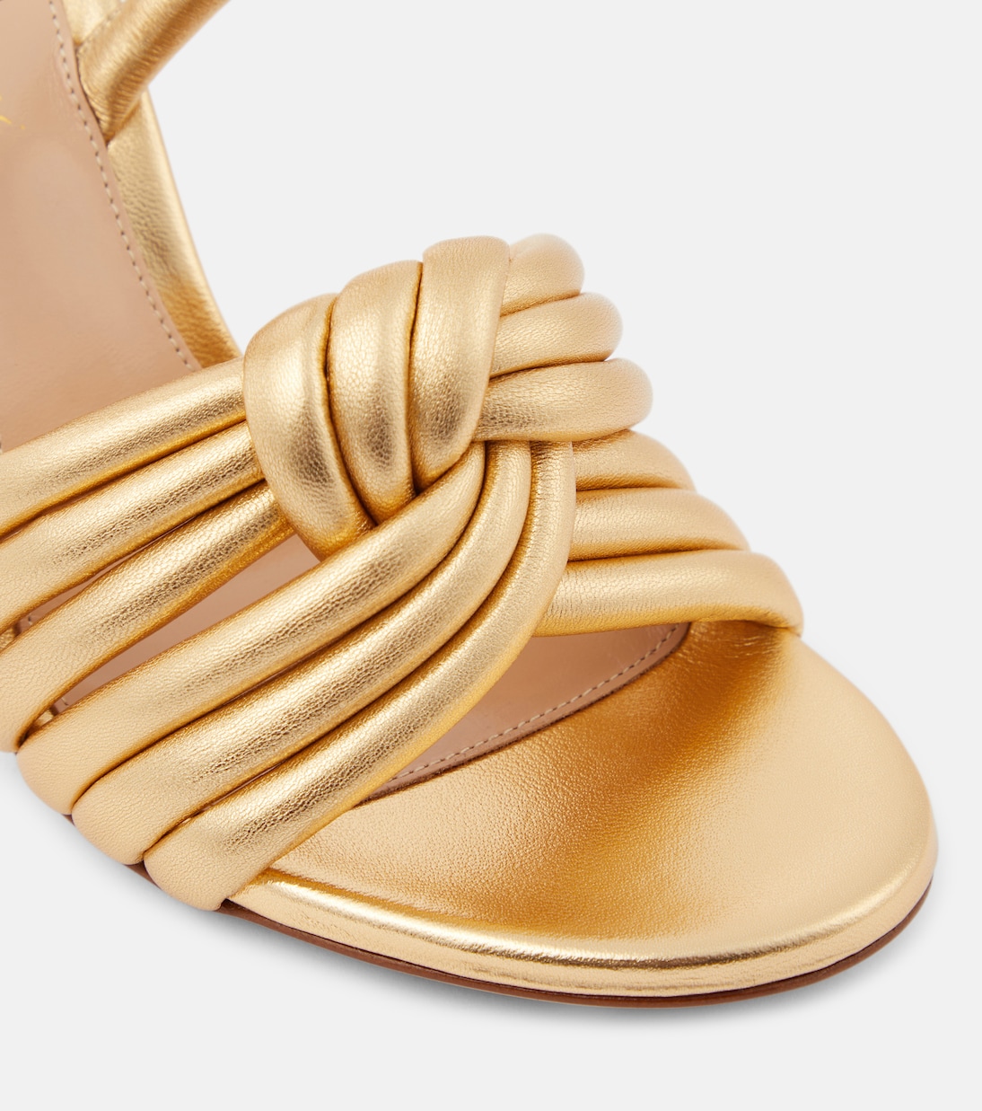 Sandali Ottavia in pelle metallizzata | Gianvito Rossi