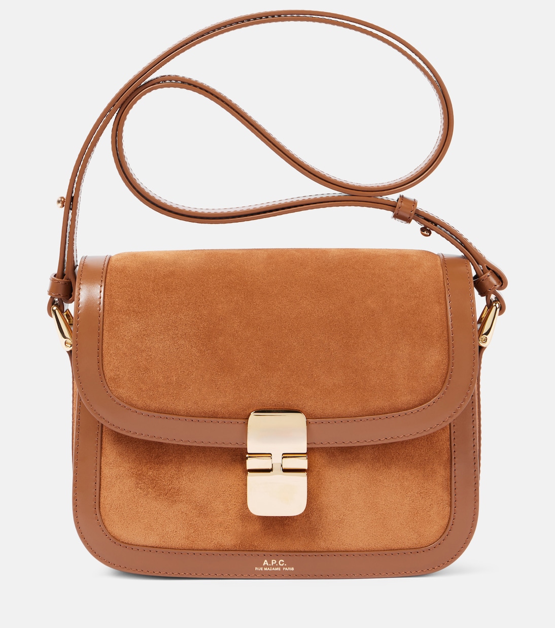 Sac Grace Small en cuir et daim | A.P.C.