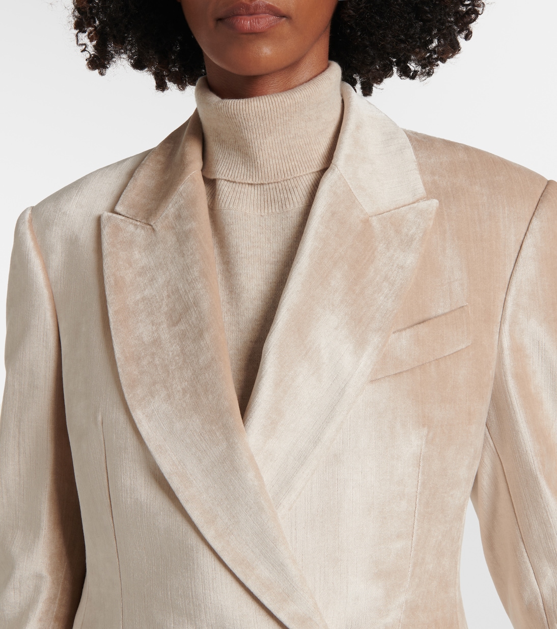 Blazer en velours de coton mélangé | Brunello Cucinelli
