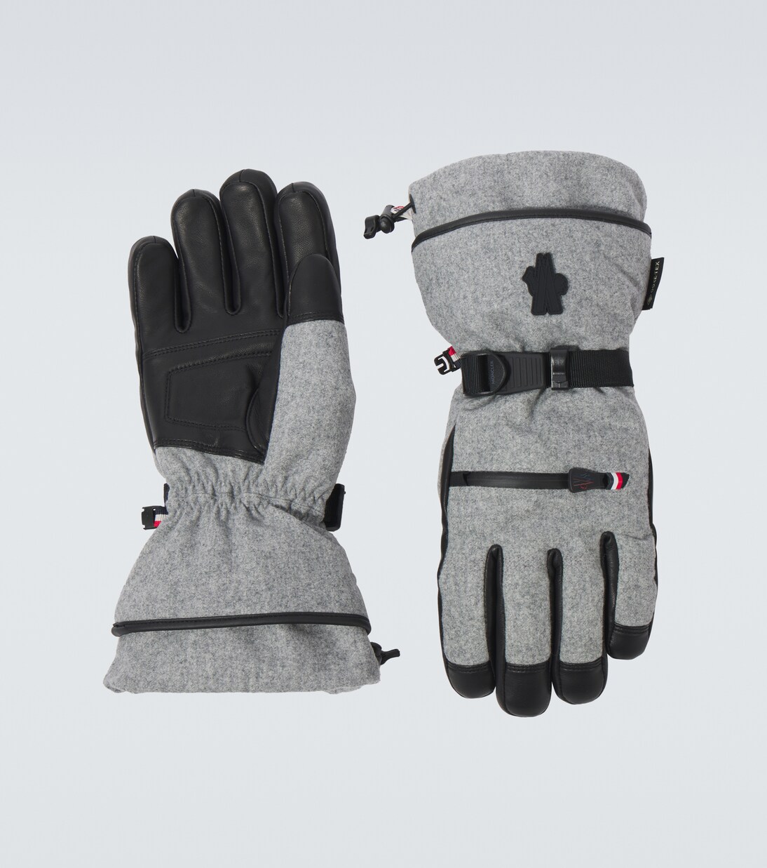 Skihandschuhe aus Schurwolle mit Leder | Moncler Grenoble