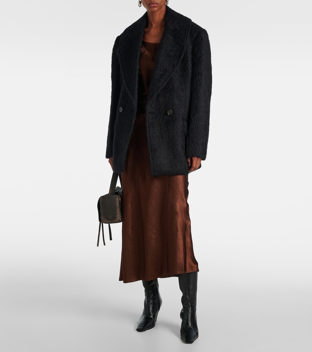 Opeala wool and mohair-blend coat | Acne Studios