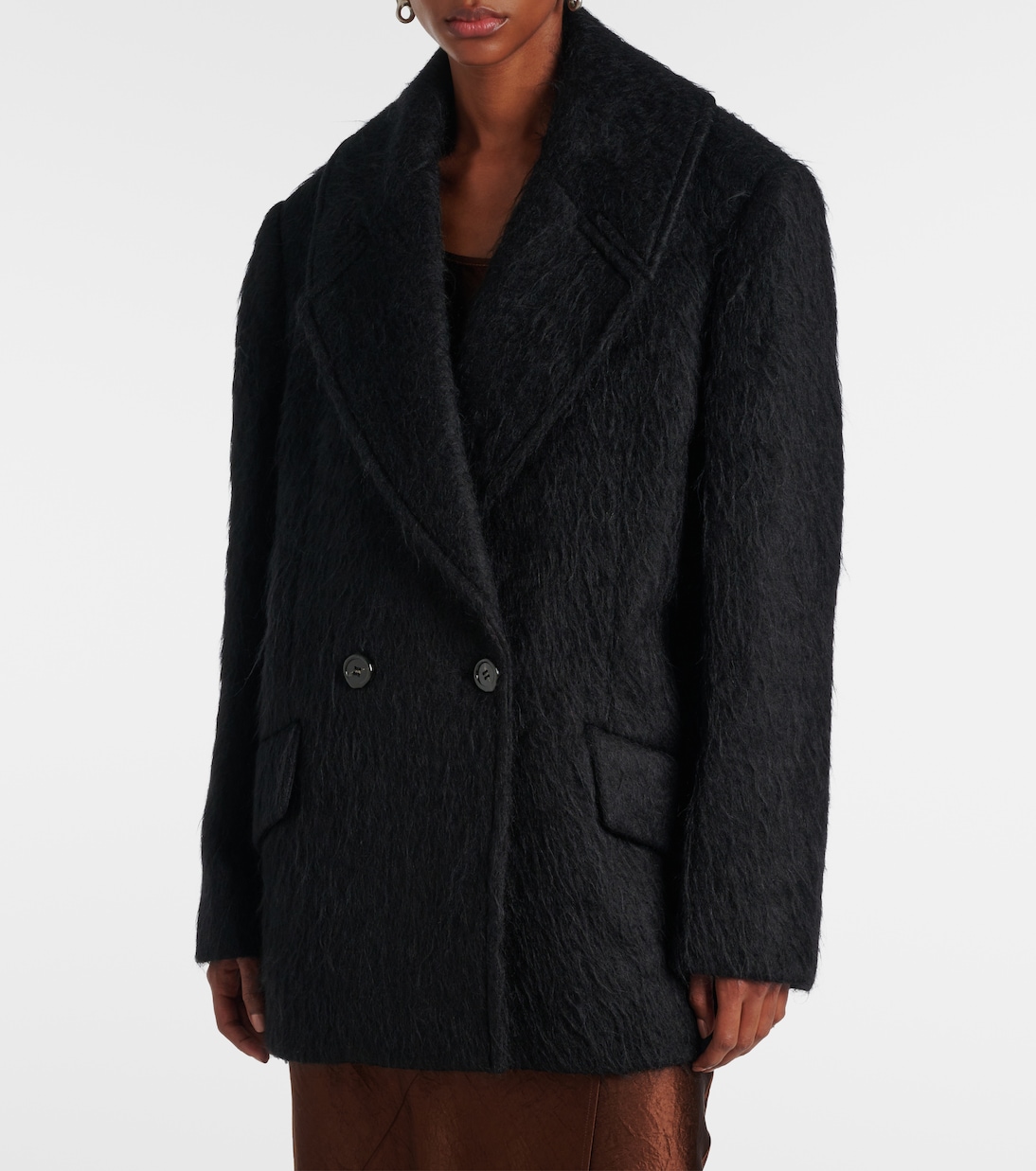 Opeala wool and mohair-blend coat | Acne Studios