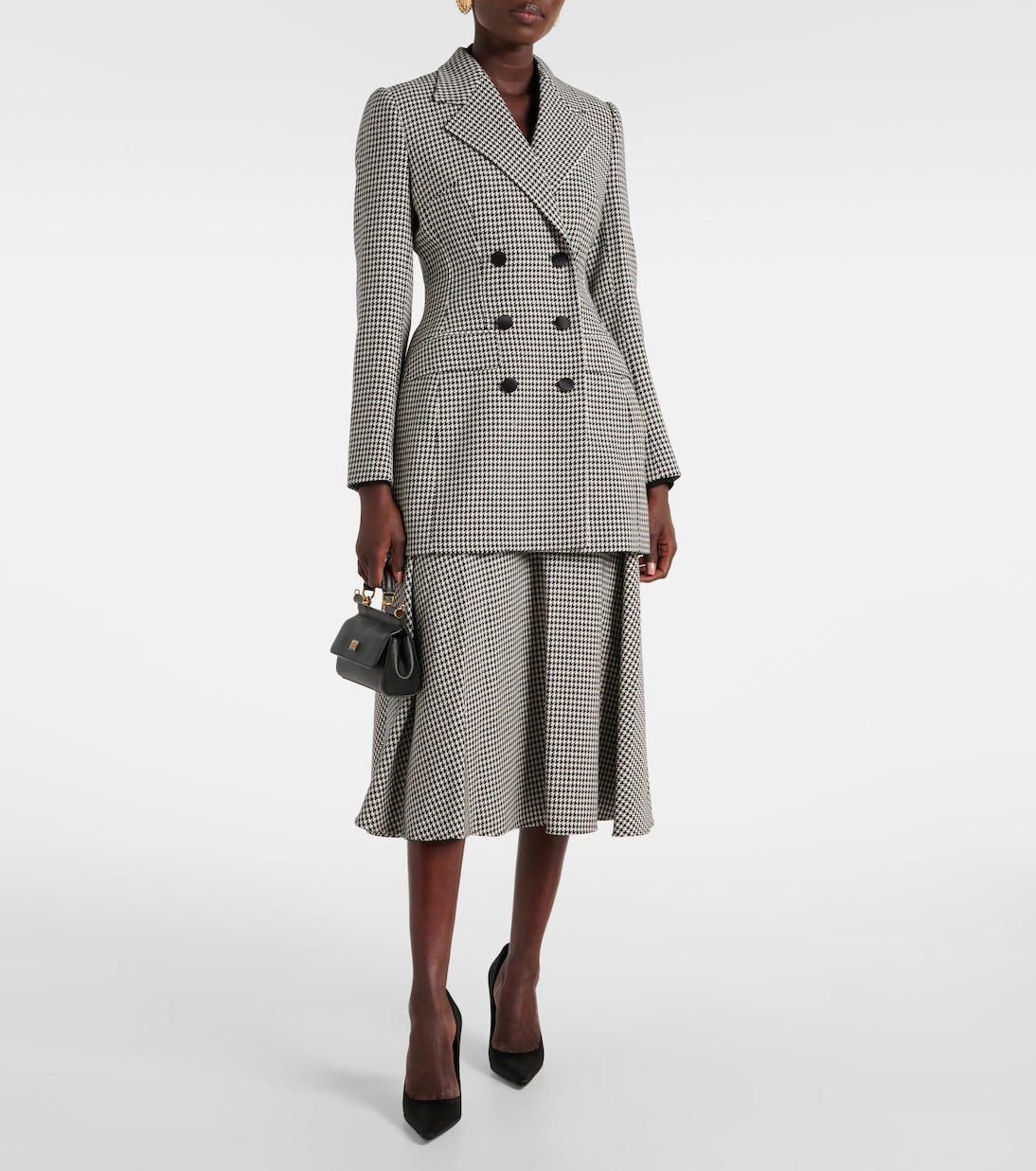 Houndstooth wool-blend blazer | Dolce&Gabbana
