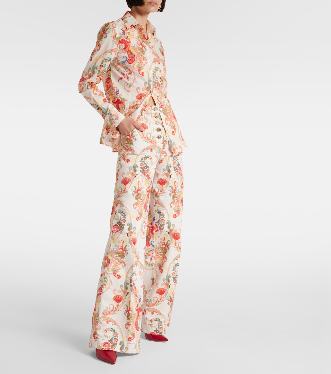 Camicia in misto cotone con stampa | Etro