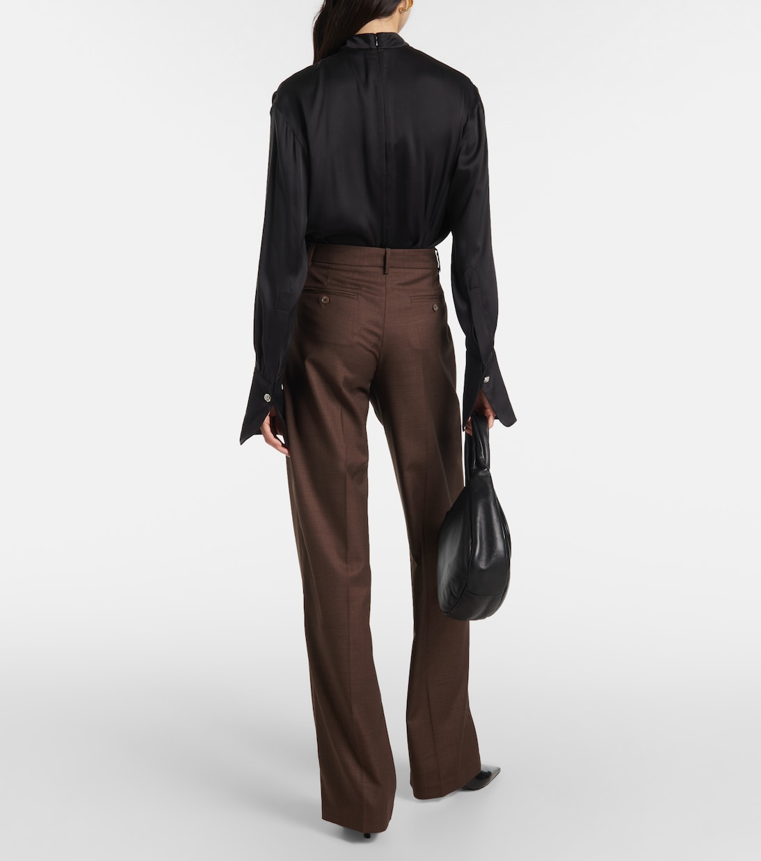Pantaloni in lana a gamba larga | Magda Butrym
