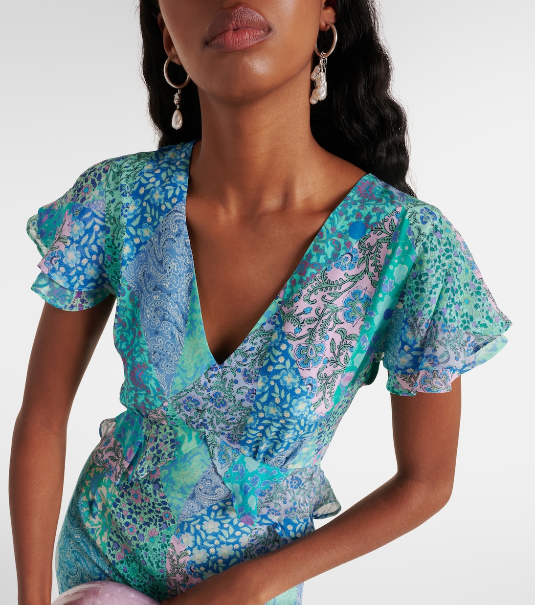 Midikleid Thanvi aus Seide | Rixo