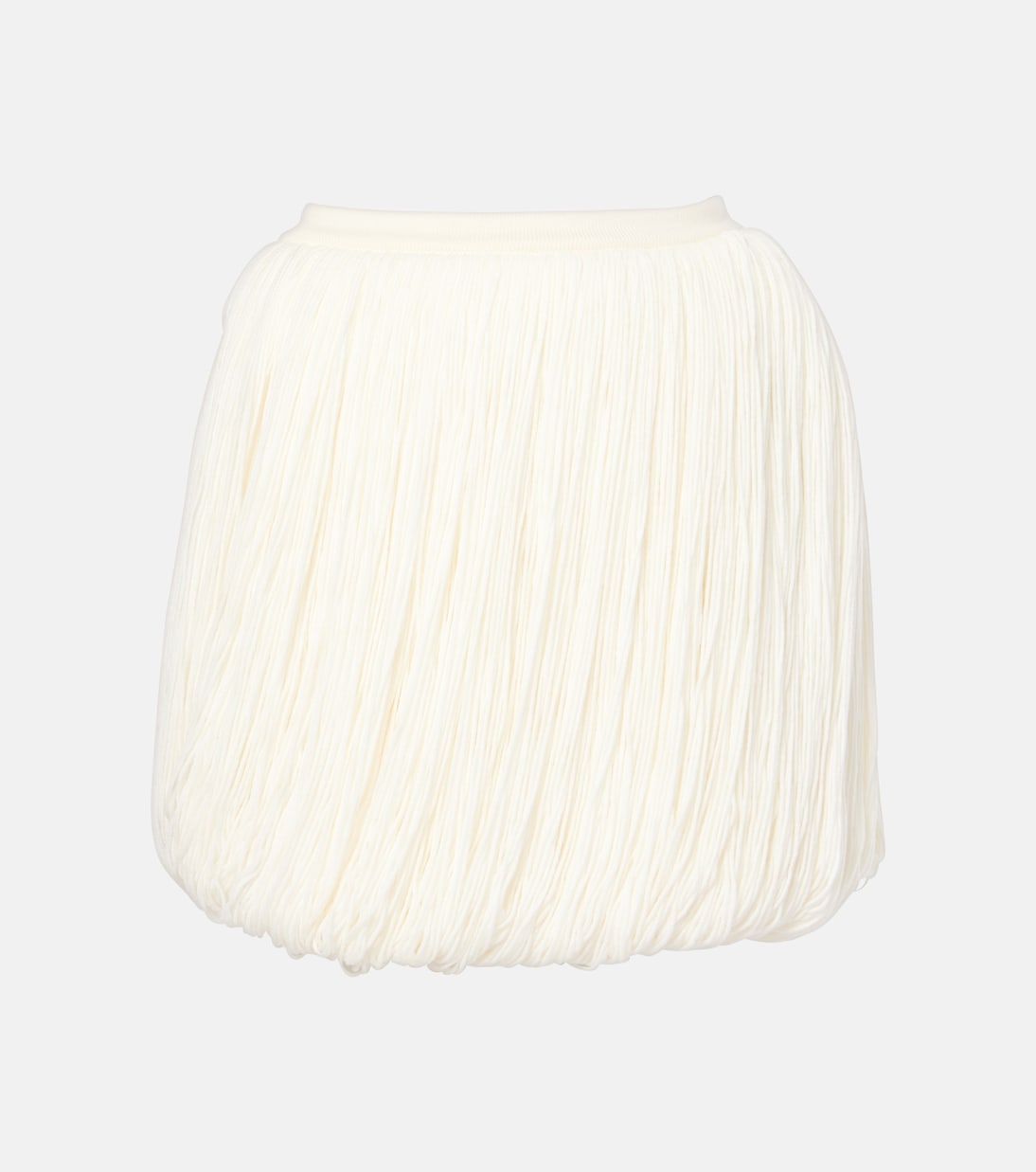 Minifalda de lana con flecos | Alaïa