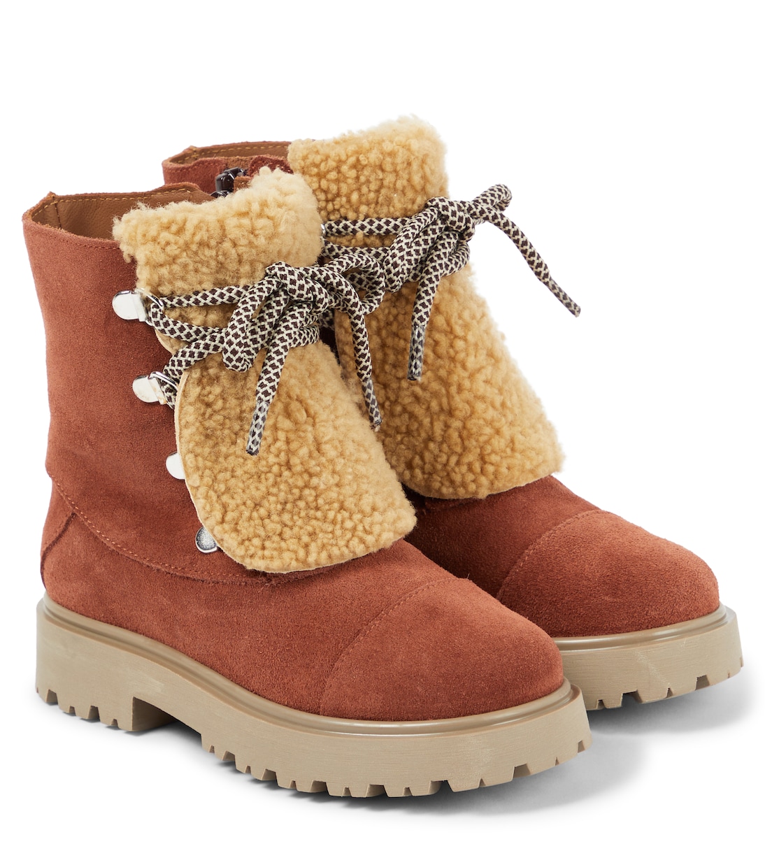 Stivali in suede con shearling sintetico | PèPè