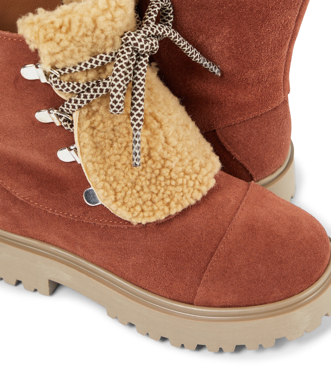 Stivali in suede con shearling sintetico | PèPè