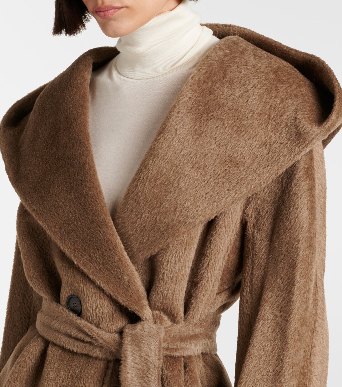 Eliana alpaca and wool coat in beige - S Max Mara | Mytheresa