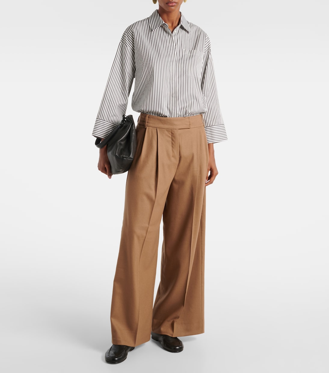 Carmen wool flannel wide-leg pants | 'S Max Mara