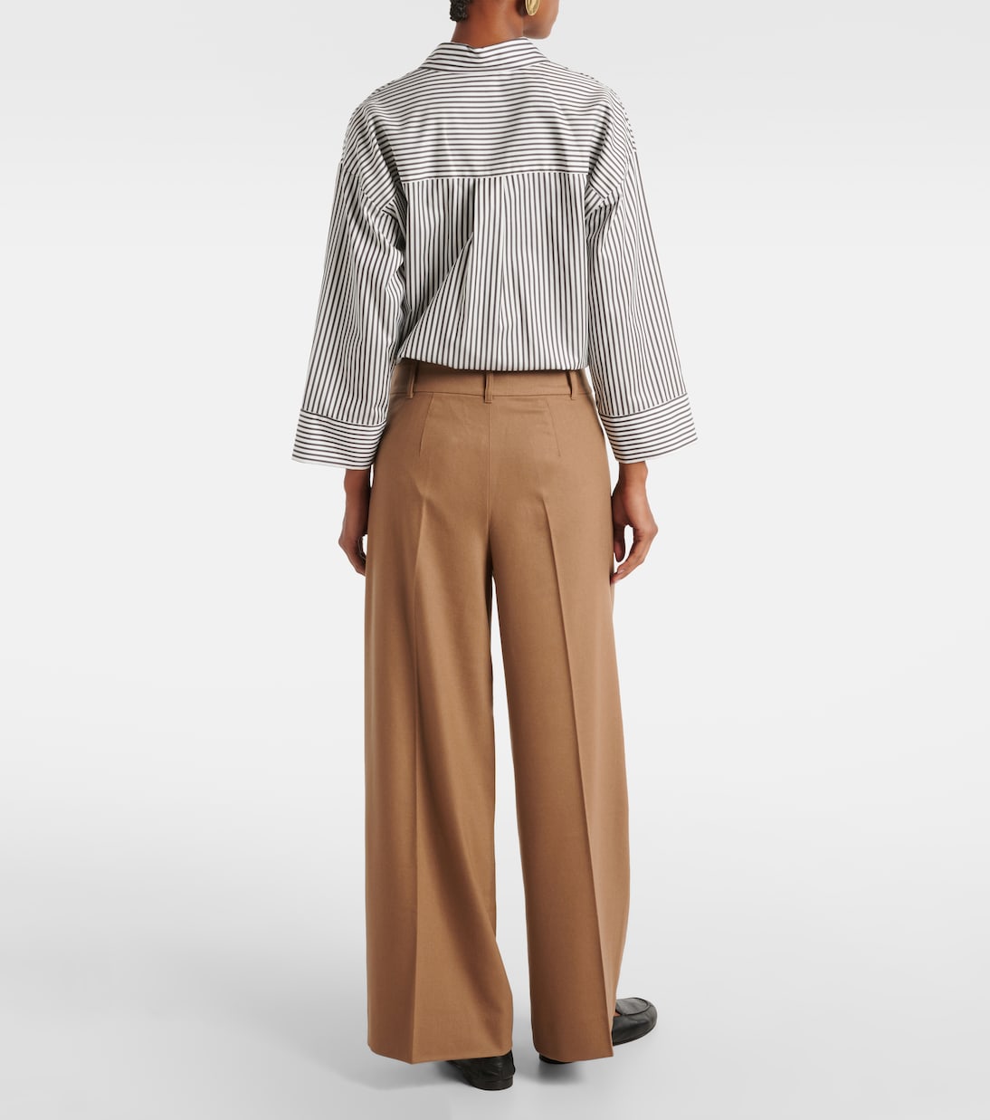Carmen wool flannel wide-leg pants | 'S Max Mara