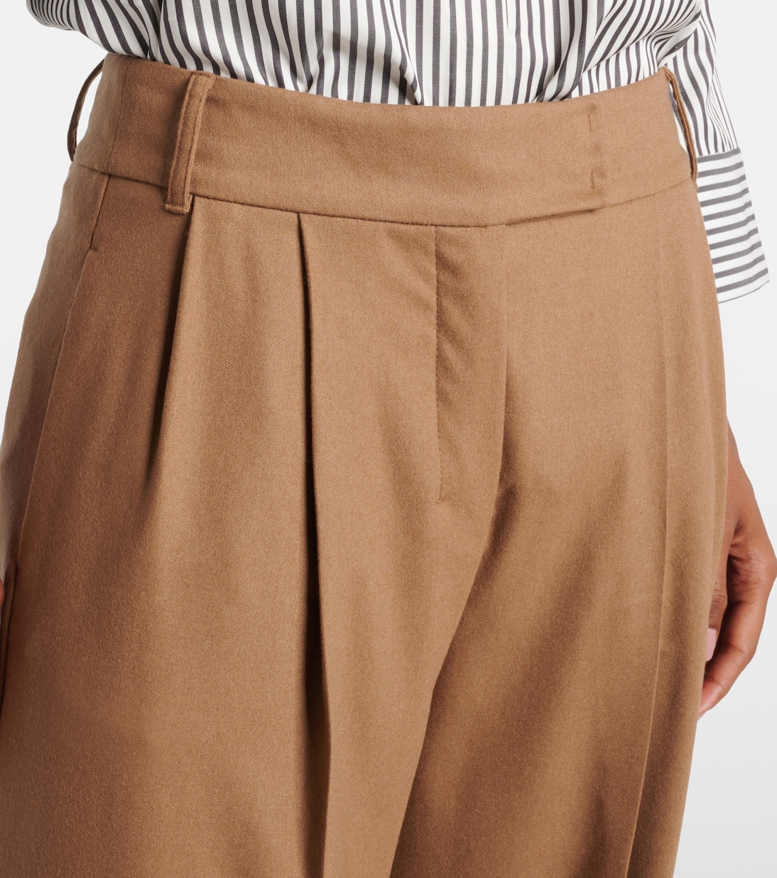 Carmen wool flannel wide-leg pants | 'S Max Mara