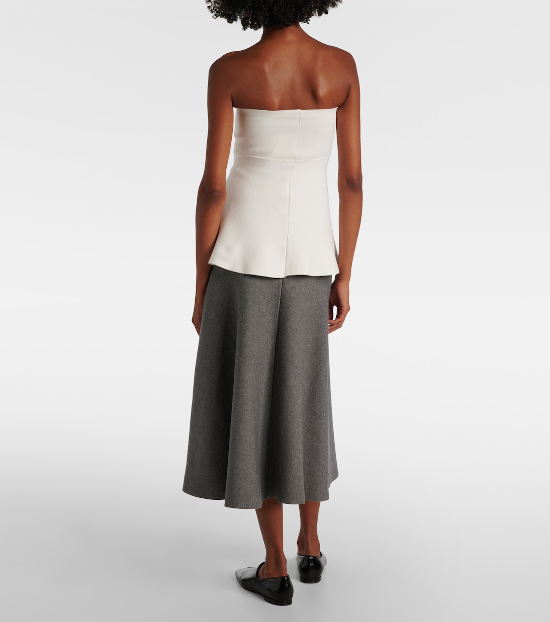 Agathe knitted peplum top | The Frankie Shop