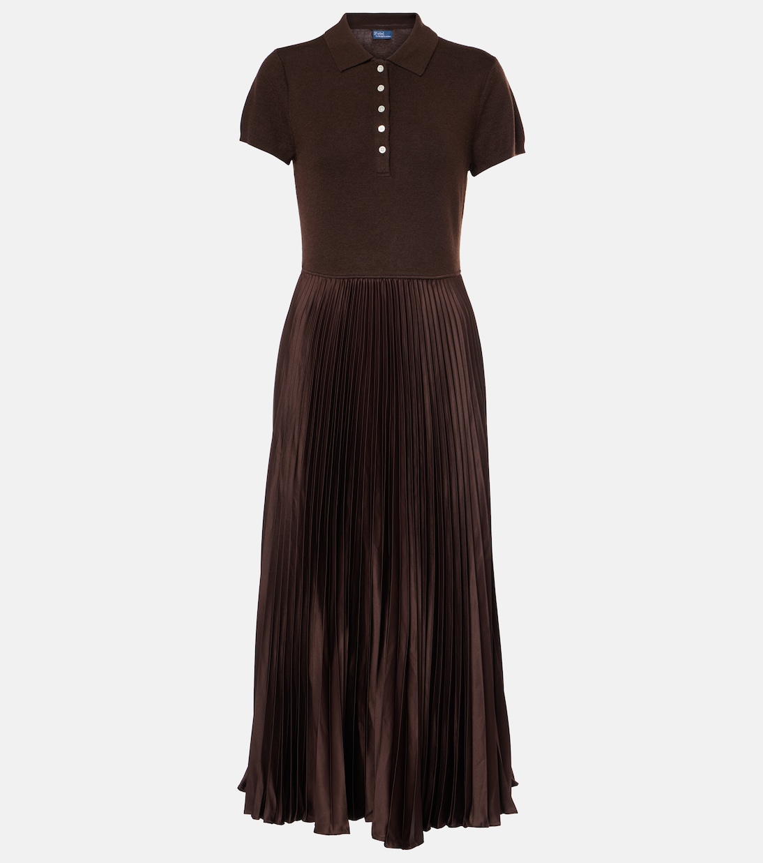 Vestido de Polo Elegante en Lana, Seda y Cachemira de Ralph Lauren para Jóvenes